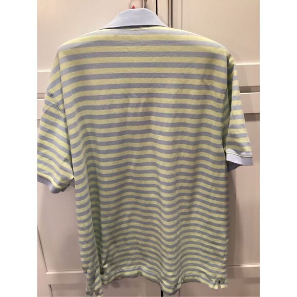 Vineyard Vines Mens Whale Stripe Polo Sz XL Short Sleeve Pocket Golf - Picture 5 of 9
